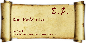 Dan Peónia névjegykártya